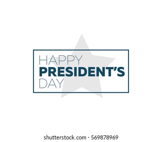 Presidents day. Vector typography, text or logo design. Usable for sale banners, greeting cards, gifts etc.