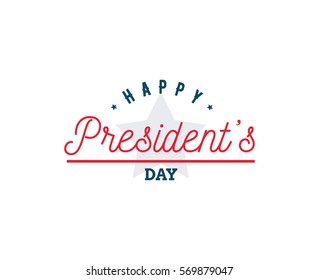 Presidents day. Vector typography, text or logo design. Usable for sale banners, greeting cards, gifts etc.