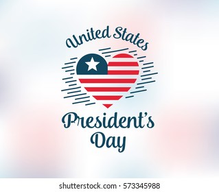 Presidents day. Vector typography, text or logo design. Usable for sale banners, greeting cards, gifts etc.