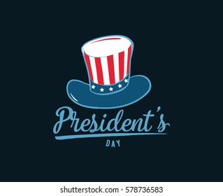 Presidents day. Vector typography, text or logo design. Usable for sale banners, greeting cards, gifts etc.