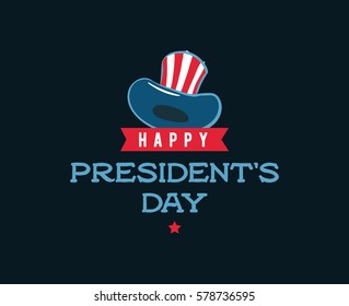 Presidents day. Vector typography, text or logo design. Usable for sale banners, greeting cards, gifts etc.