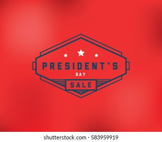 Presidents day. Vector typography, text or logo design. Usable for sale banners, greeting cards, gifts etc.
