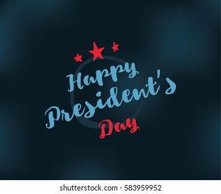 Presidents day. Vector typography, text or logo design. Usable for sale banners, greeting cards, gifts etc.