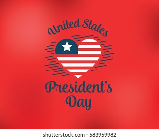 Presidents day. Vector typography, text or logo design. Usable for sale banners, greeting cards, gifts etc.