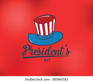 Presidents day. Vector typography, text or logo design. Usable for sale banners, greeting cards, gifts etc.
