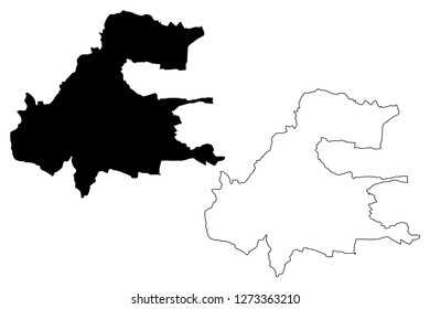 Presov City (Slovakia, Slovak Republic city) map vector illustration, scribble sketch City of Presov map