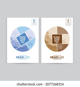 Press ad, poster, flyer, pamphlet, brochure, cover design layout, vector template in A4 size