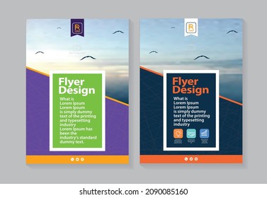 Press ad, poster, flyer, pamphlet, brochure, cover design layout, vector template in A4 size