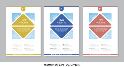 Press as, poster, flyer, pamphlet,  brochure, cover design layout, vector template in A4 size