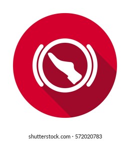 press brake pedal dashboard flat icon