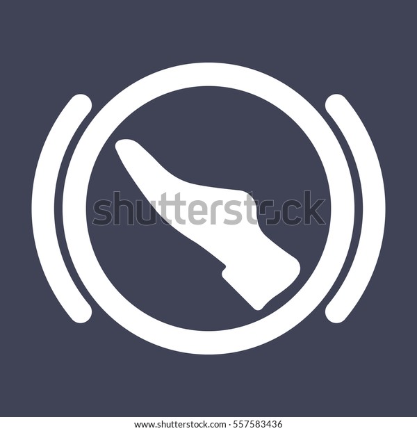 Press Brake Pedal Icon Stock Vector (Royalty Free) 557583436