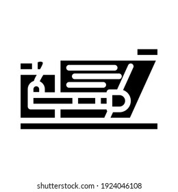 pulse para briquettes gyph icon vector. pulse el símbolo briquettes. símbolo de contorno aislado ilustración negra