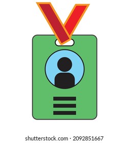 Una tarjeta de prensa coloreada -ilustración , vector , icono