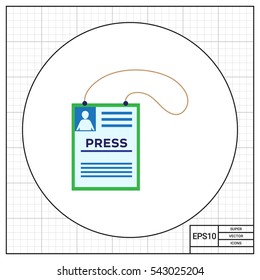 Press card icon