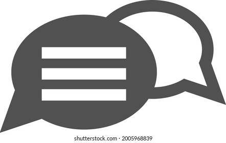 Pulse chat, ilustración, vector sobre fondo blanco.