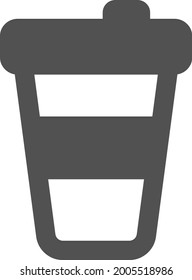 Drücken Sie Kaffee, Illustration, Vektorgrafik auf weißem Hintergrund.