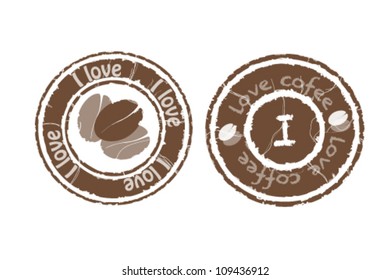 The press with the coffee image