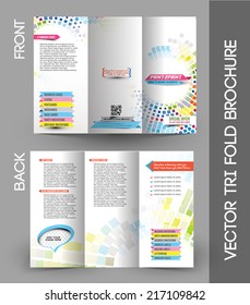 Press Color Management Tri-fold Brochure Design Element.