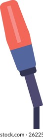Ilustración vectorial de micrófono de conferencia de Prensa