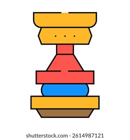 press equipment line icon vector. press equipment sign. isolated symbol illustration