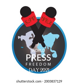 Press Freedom Day Vector Illustration