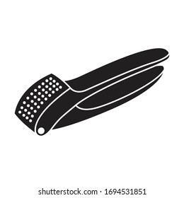 Press for garlic vector icon.black vector icon isolated on white background press for garlic.
