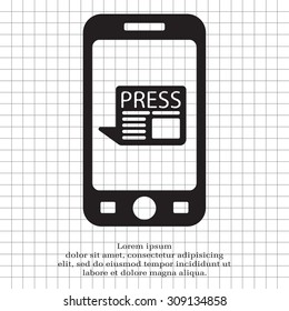 press the icon