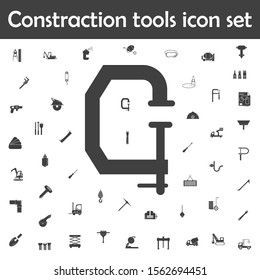 Press icon. Constraction tools icons universal set for web and mobile