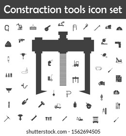Press icon. Constraction tools icons universal set for web and mobile