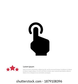 press icon. Vector illustration EPS 10.