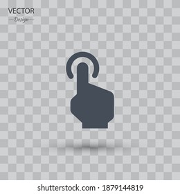 press icon. Vector illustration EPS 10.