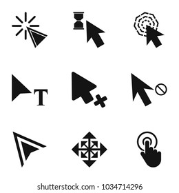 Press icons set. Simple set of 9 press vector icons for web isolated on white background