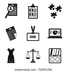 Press icons set. Simple set of 9 press vector icons for web isolated on white background
