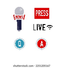 Press icon.Vector illustration that is easy to edit.