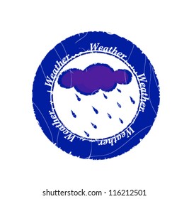 The press with the image of rainy weather