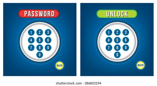 Press Keypad to access. Blue keyboard
