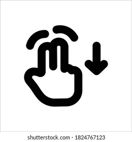 Press Line Icon - Vector Illustration
