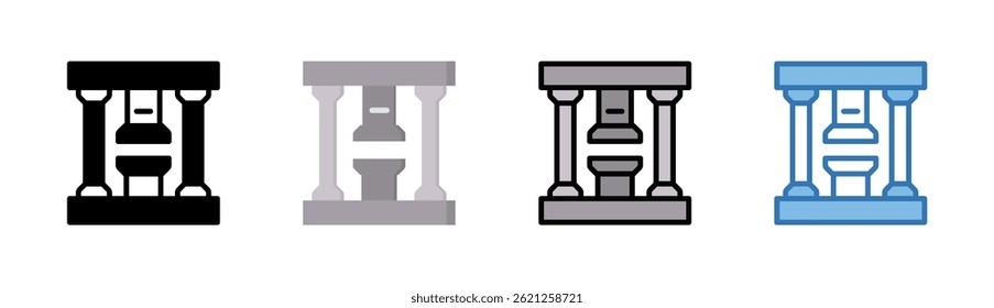 Elemento del icono de la máquina de Prensa para el diseño