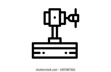 Press machine  icon. Press machine symbol design from Industry collection. Simple element vector illustration on white background.