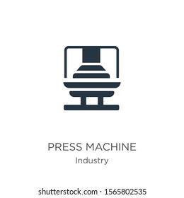 Press machine icon vector. Trendy flat press machine icon from industry collection isolated on white background. Vector illustration can be used for web and mobile graphic design, logo, eps10