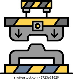 Máquina de Prensa Nuevo Vector de diseño de iconos creativos