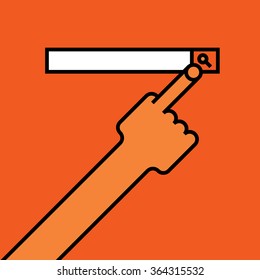 press magnifying glass button to search 