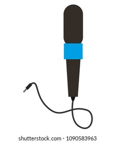 press microphone isolated icon