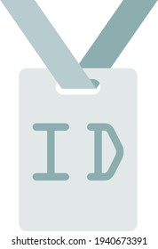 Drücken Sie das Passsymbol. Pass die ID-Karte. Vektorpasskartensymbol.