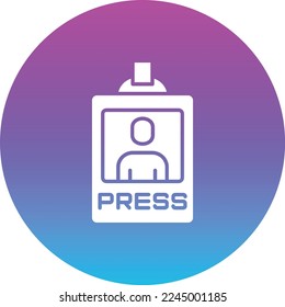 Pulse el icono del vector Pass. Se puede usar para imprimir, móviles y aplicaciones web.