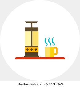 Press pot and hot drink cup