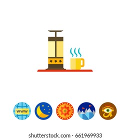 Press pot and hot drink cup