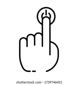 Press Power Button On Touch Screen icon