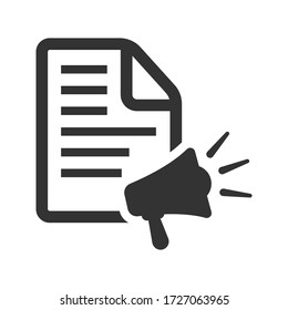 Symbol für die Pressemitteilung