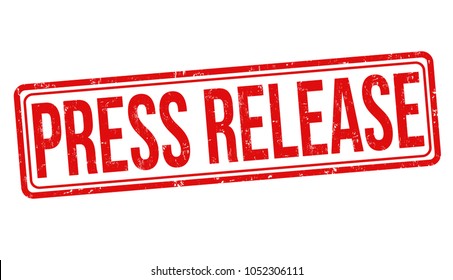 Press release grunge rubber stamp on white background, vector illustration